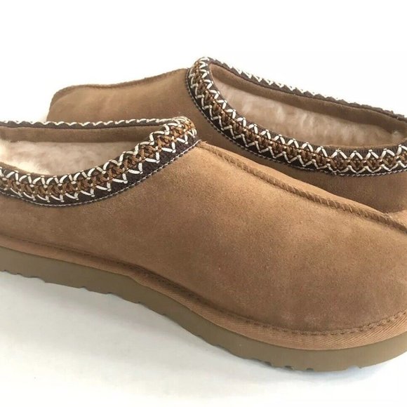 UGG MEN TASMAN CHESTNUT SHEARLING LINED SUEDE SHOES